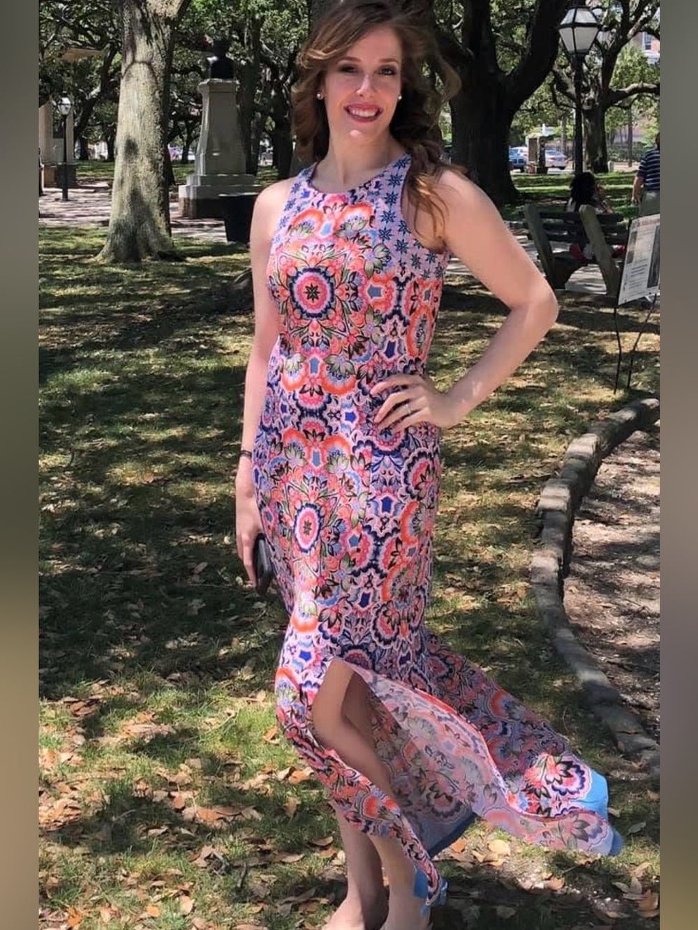 Sleeveless Floral Maxi Dress